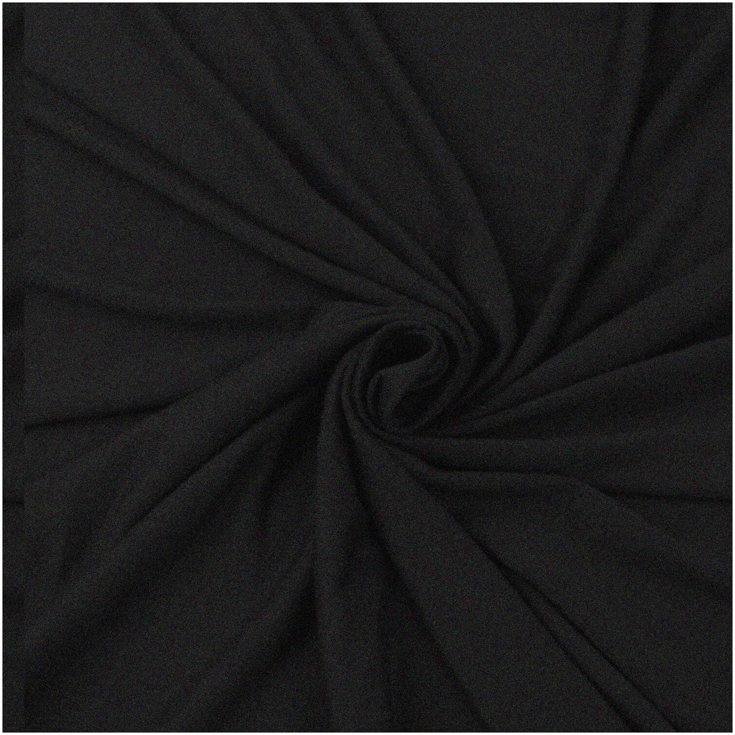 StretchEase 4-Way Cotton Spandex Jersey Fabric 10 oz 60" Black 3 Yards