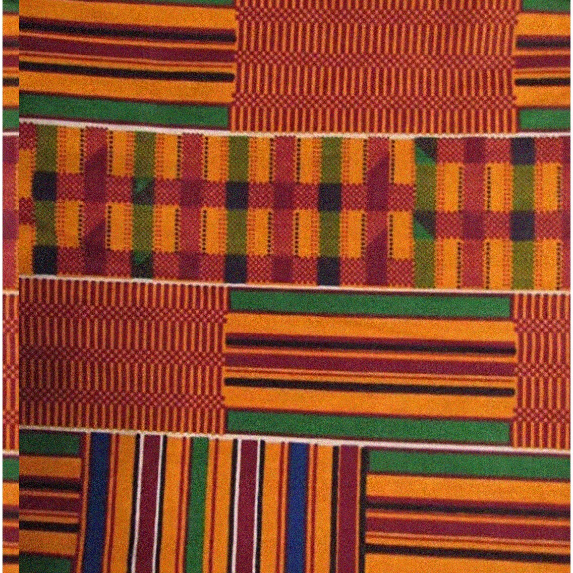 Vibrant Kente Fabric 1-2 Yards 72x46 Inches