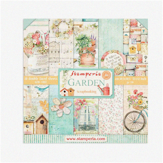 10-Pack 12x12 Inch Scrapbooking Paper