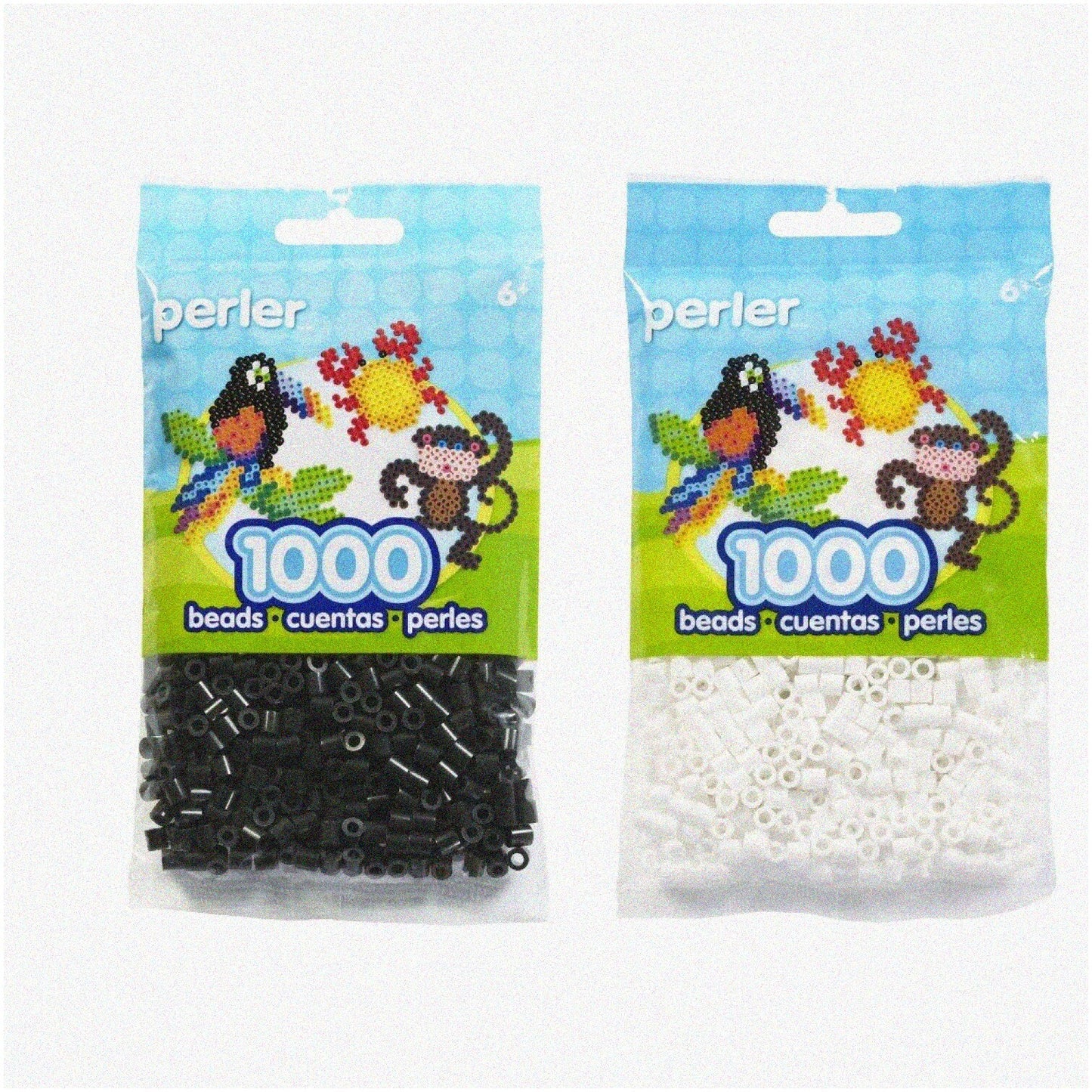 Monochrome Bead Bag 2000 Black White Fuse Beads
