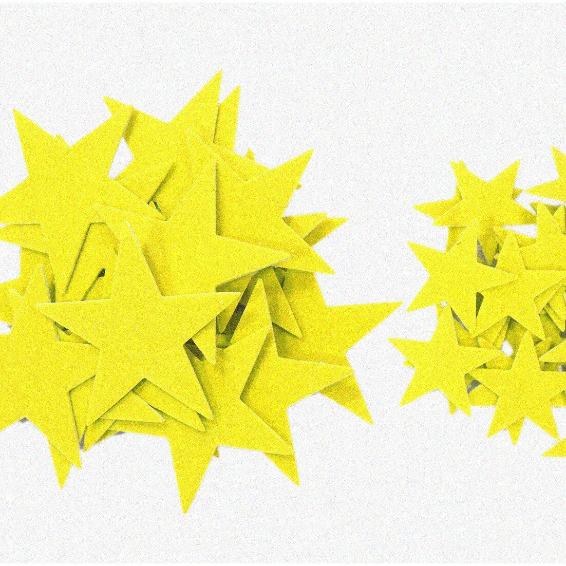Vibrant Felt Stars Combo 1.5 & 3 Inch 46 pcs