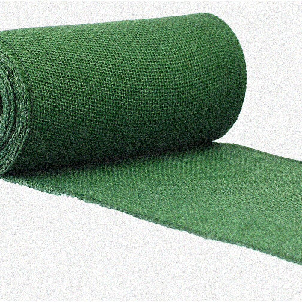 6" Green Jute Burlap Roll 10 Yards