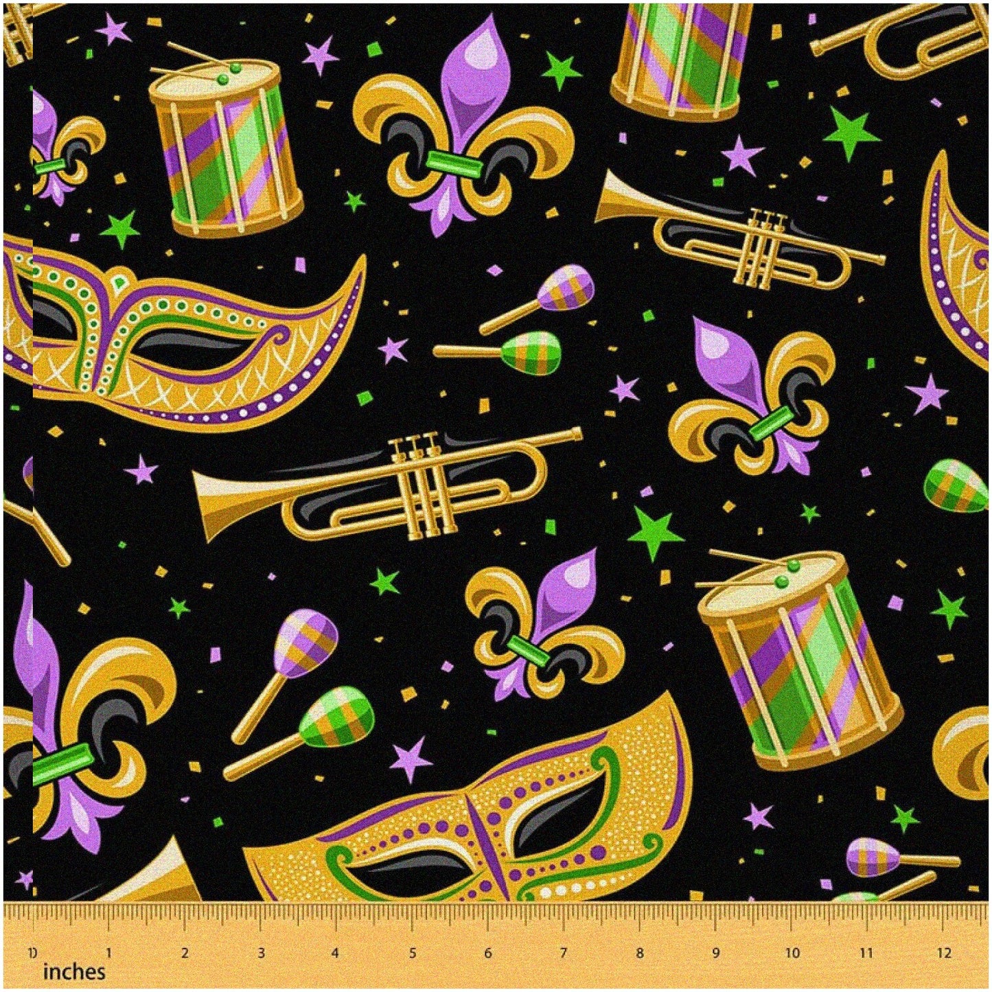 Lily Rainbow Fiesta Fabric Red 3 Yards Upholstery