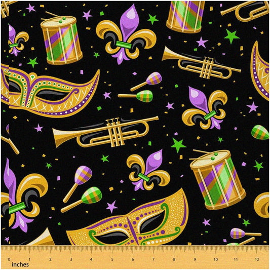 Lily Rainbow Fiesta Fabric Red 3 Yards