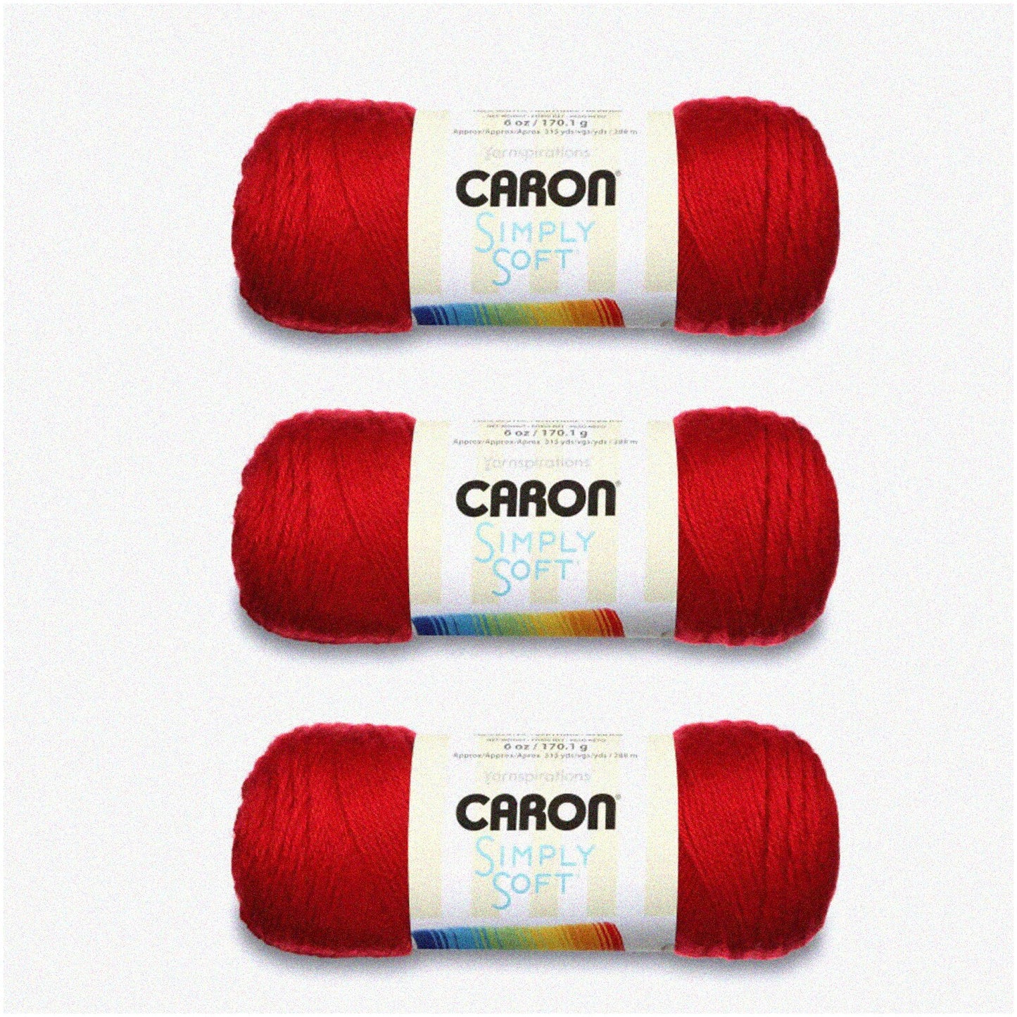 Harvest Red Acrylic Yarn 3-Pack 170g/6oz 315 Yards