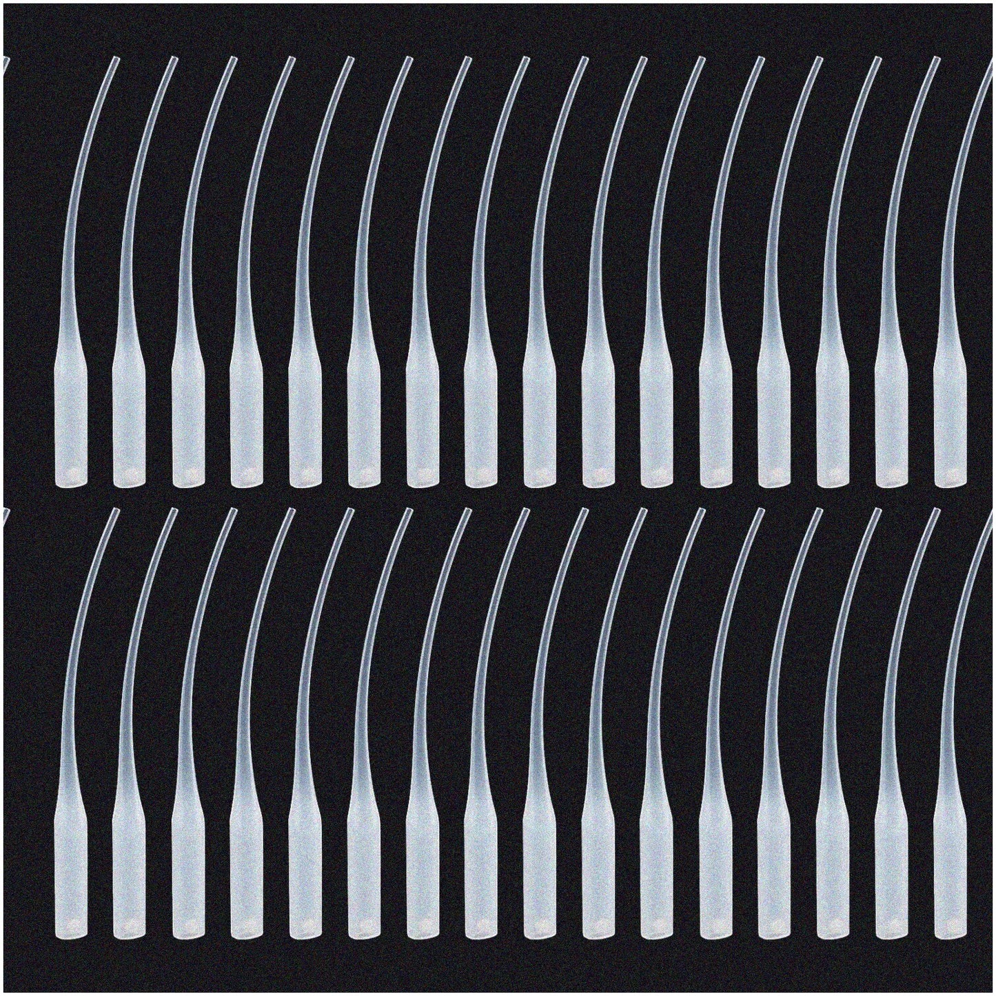 100pcs White Plastic Micro-Tips Extenders for Arts and Guitar