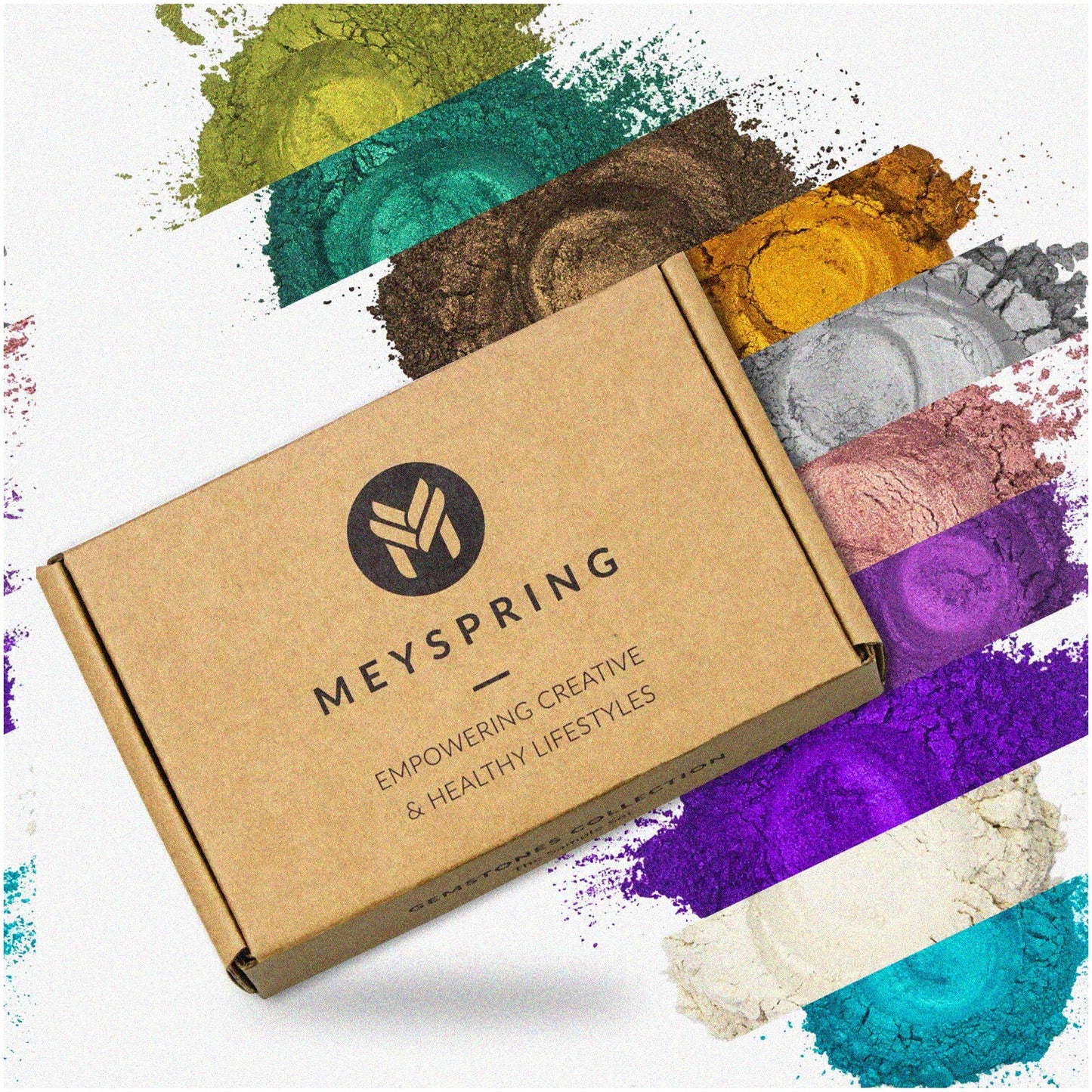 Gemstone Glow 100g Epoxy Pigment Set for Resin Art