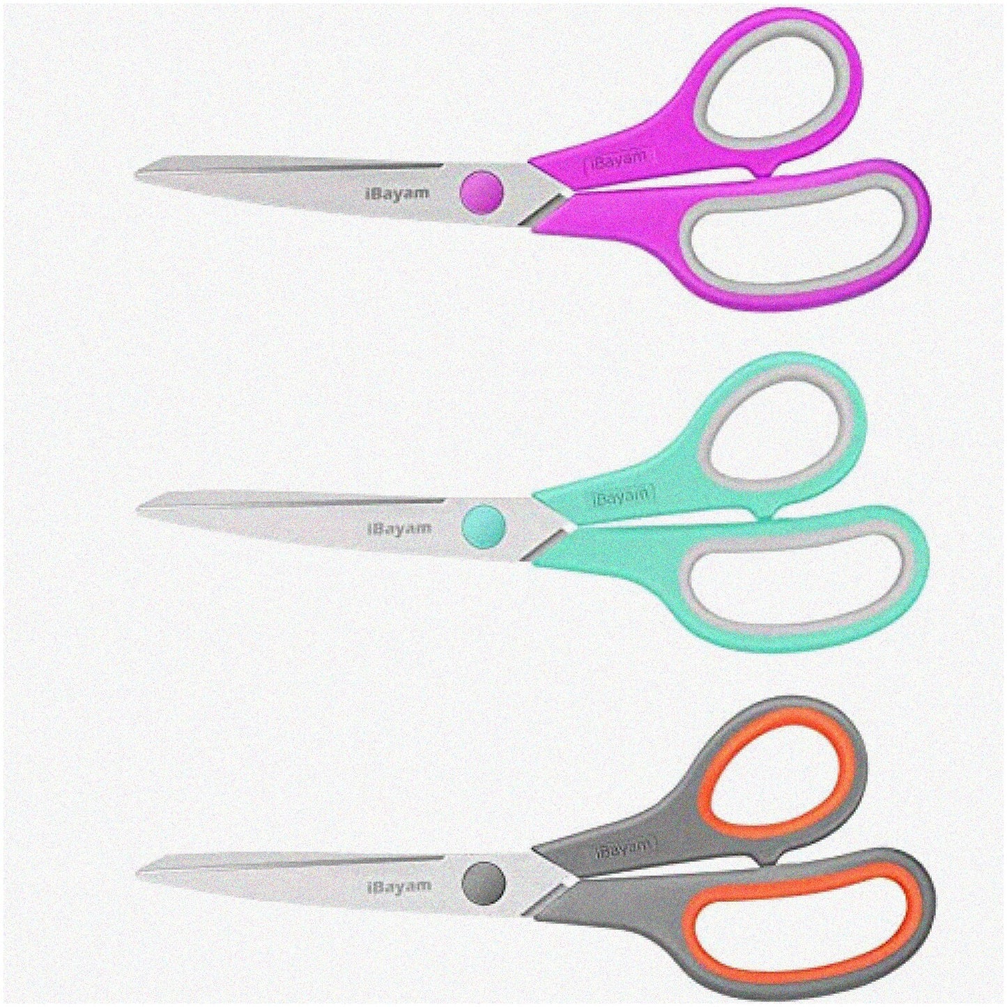8-Inch All Purpose Scissors Bulk 3-Pack
