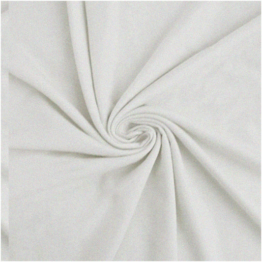 Cotton Clouds French Terry Fabric 2 Yards White