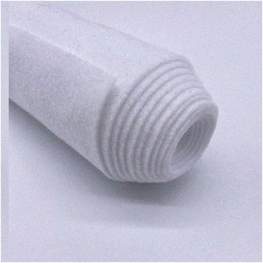 Acrylic Felt Fabric 72" x 72" White