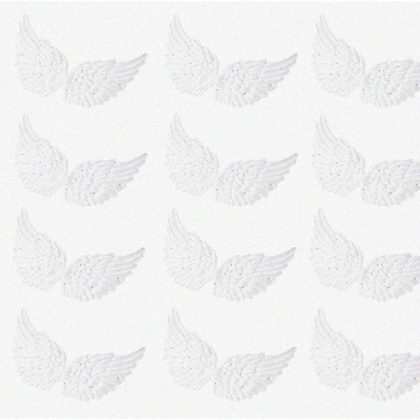 12 Small Fabric Wing Appliques Set