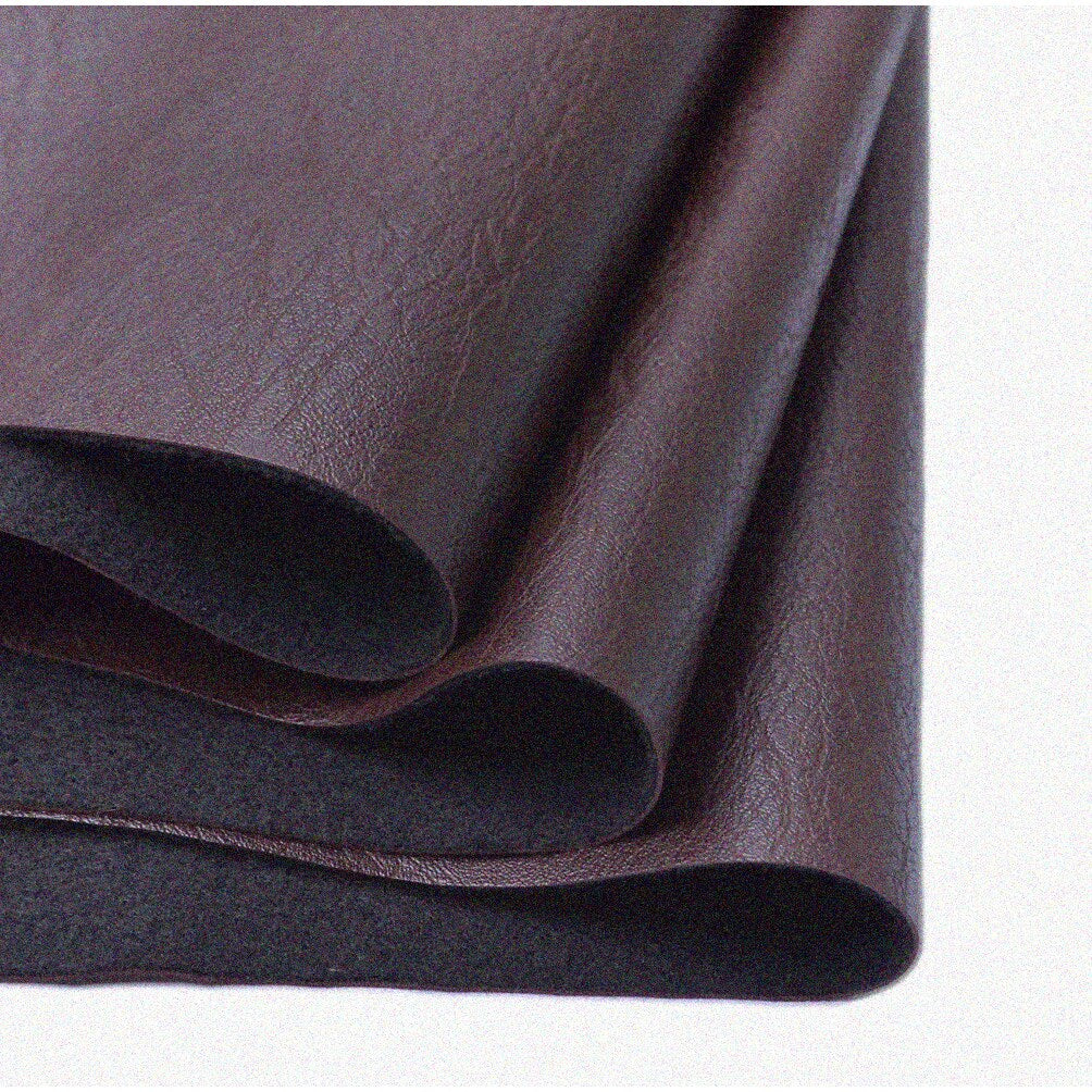 Dark Brown Leather Fabric 2 Yards Upholstery Material