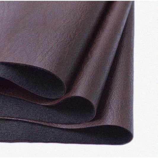 Dark Brown Leather Fabric 2 Yards