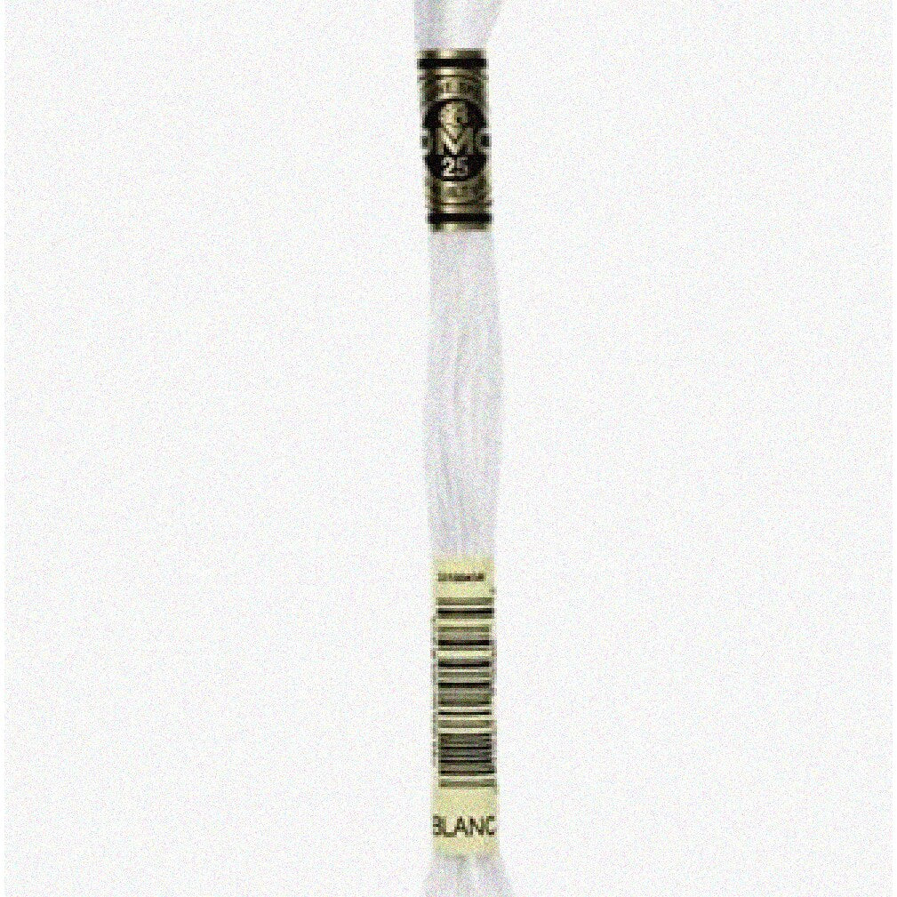Pure White Embroidery Thread Skein