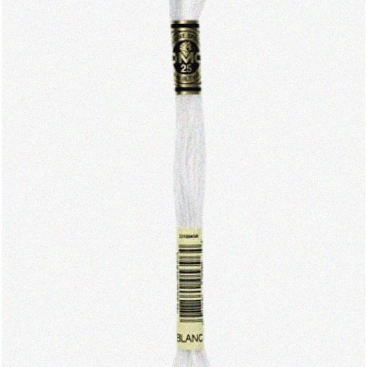 Pure White Embroidery Thread Skein