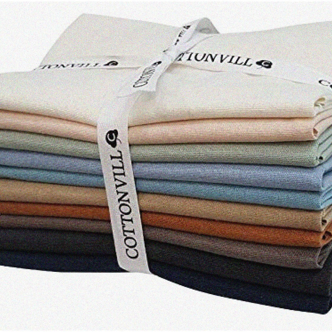 10 Pack Fabric Quarters 11in Assorted Colors