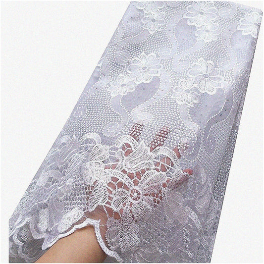 Ivory Bliss Lace Fabric 5 Yards for Wedding Dress