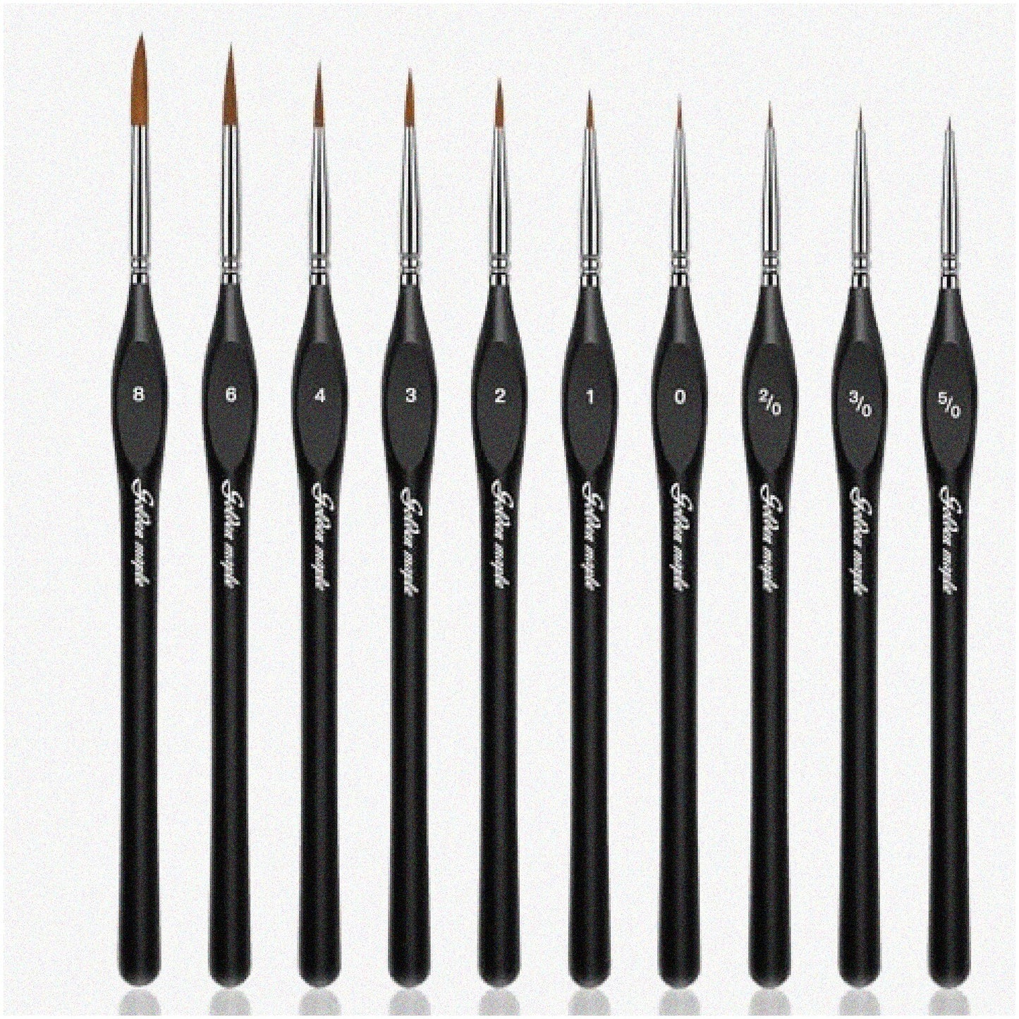 10pcs Miniature Brush Set for Acrylic Watercolor Models Warhammer