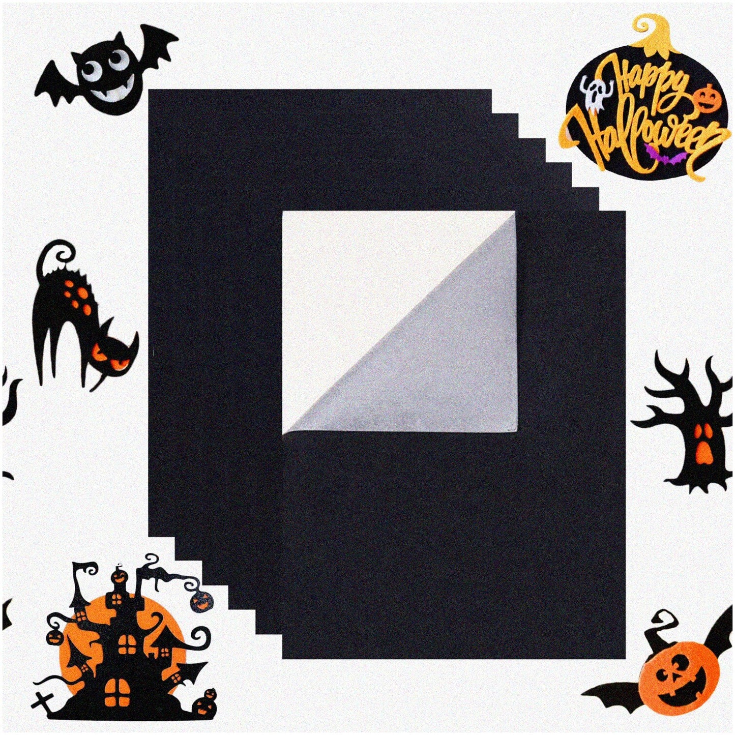 12PCS Large Black Velvet Fabric Sheets 11.4x15.7 inches