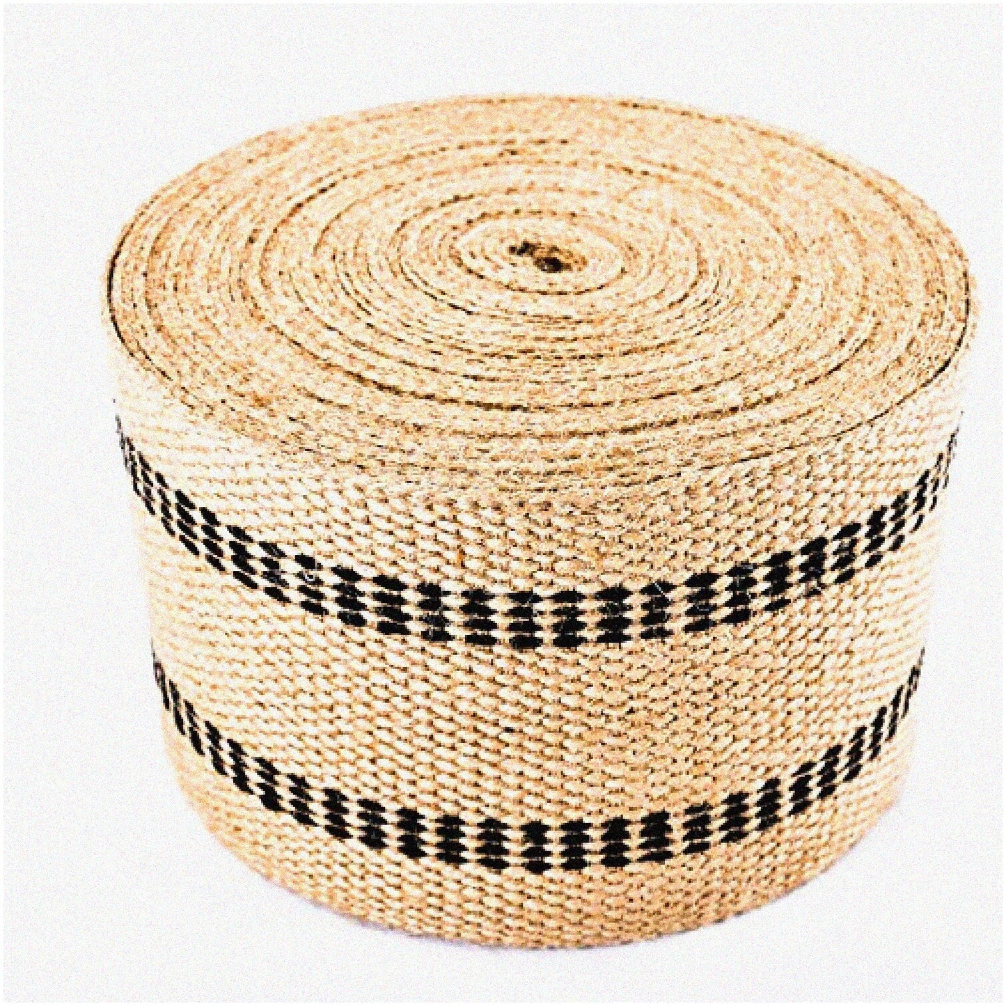 EcoChic StripeWrap Natural Jute Webbing 3.5" x 10 Yards