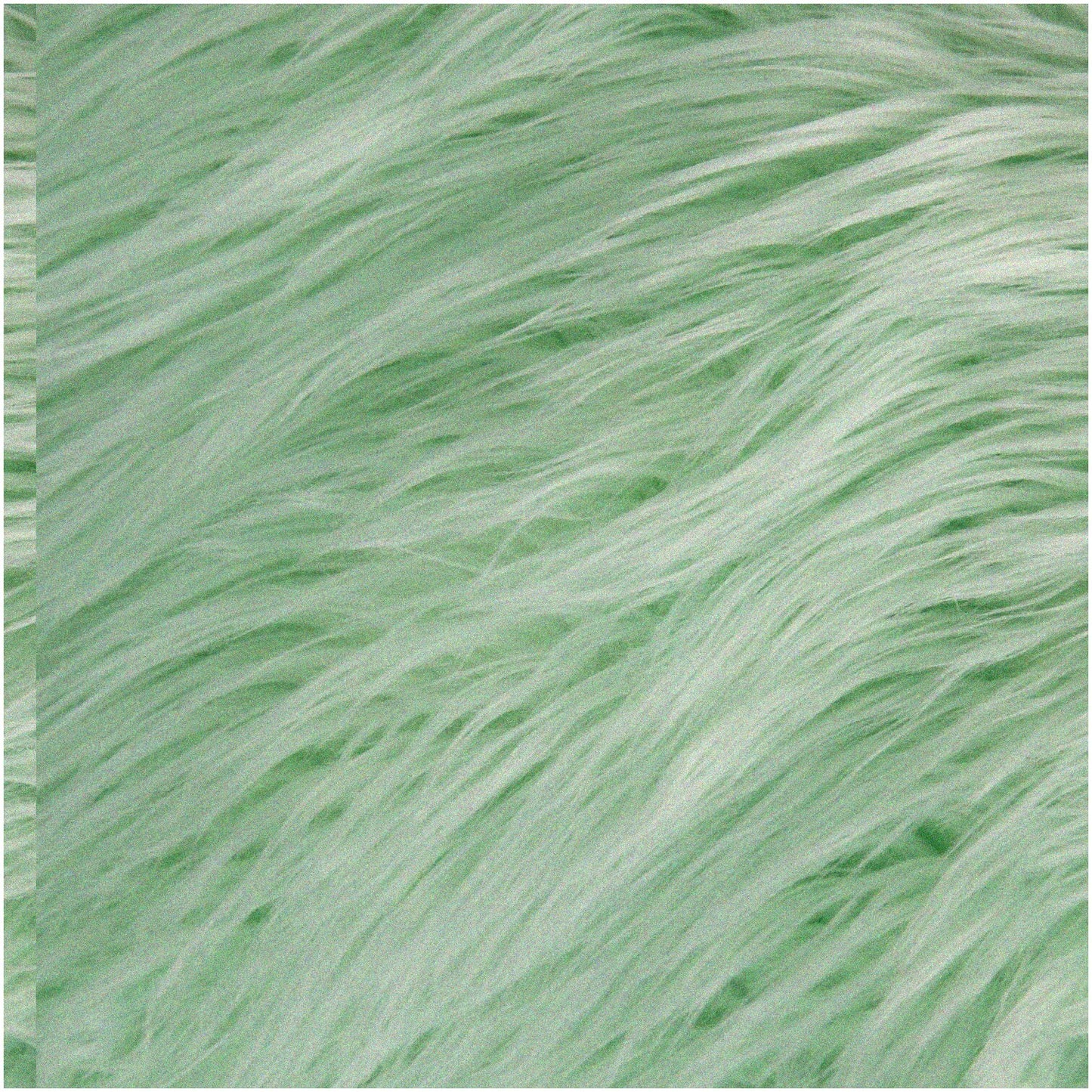 Minty Shaggy Fabric Tile 6" x 6"