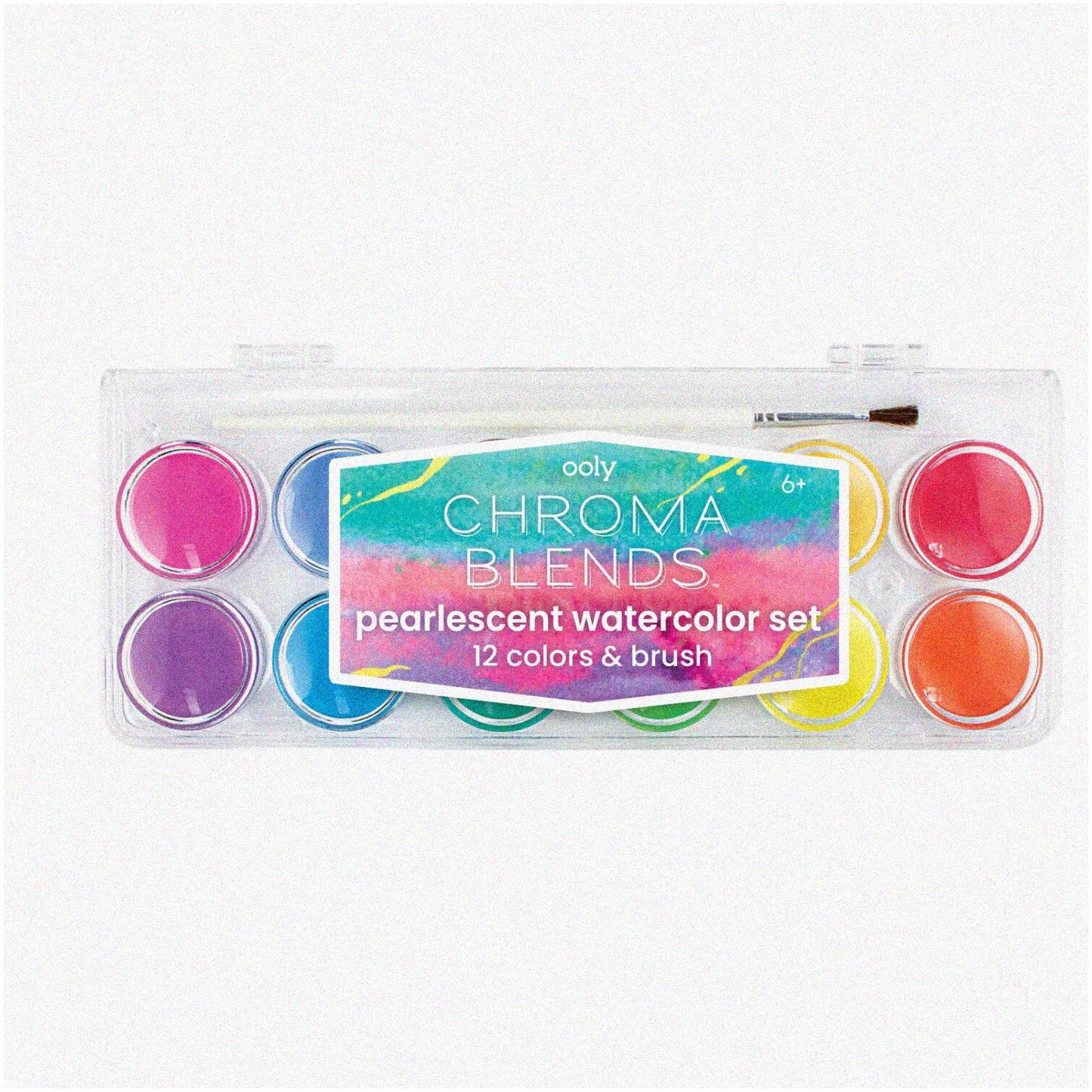 PearlSplash Watercolor Kit 12 Colors with Brush