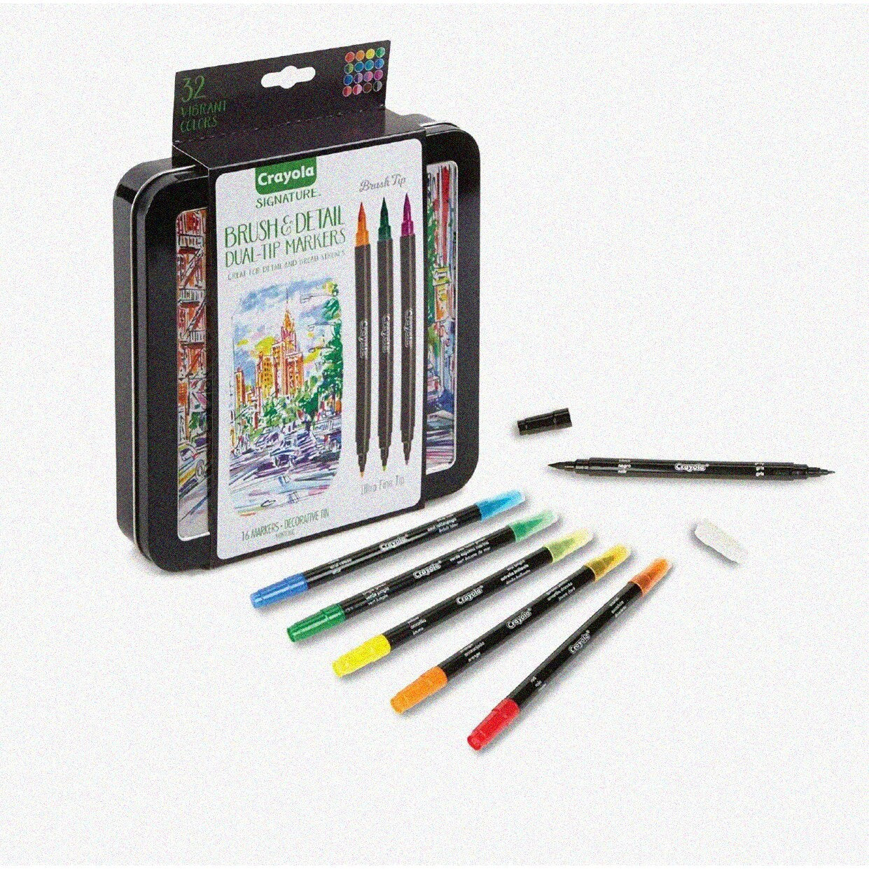 ColorBlend Brush Dual Tip Marker Set 32 Colors