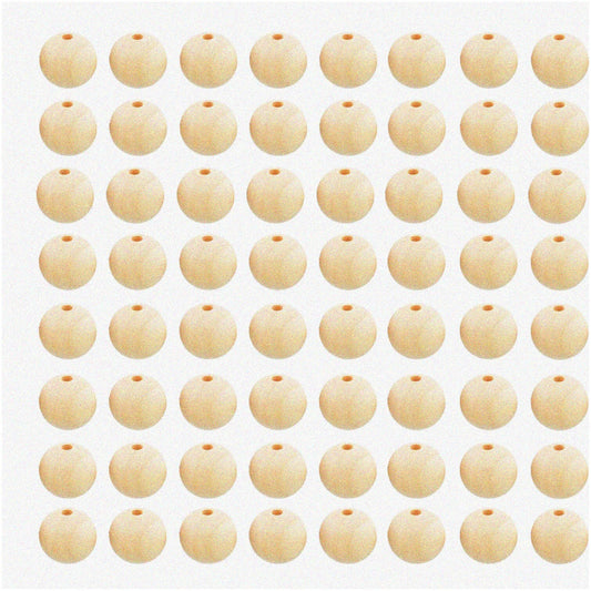 Wood Beads 10mm Unfinished Round 1000pcs