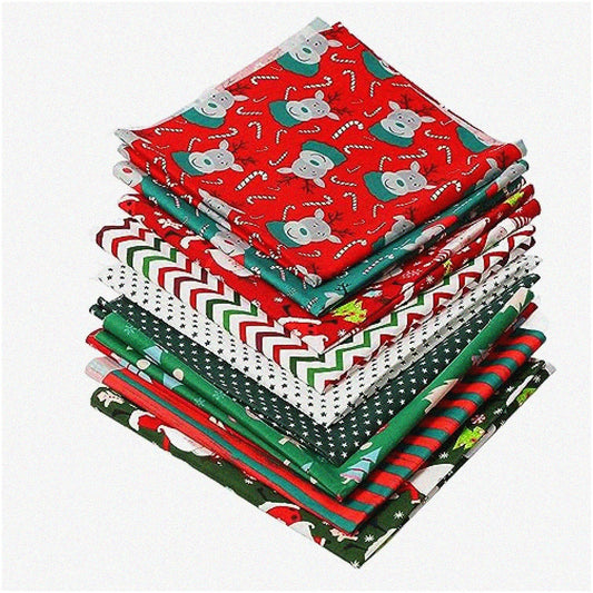 Snowflake Tree Fabric Bundle 10 Pieces 20x20 Inches