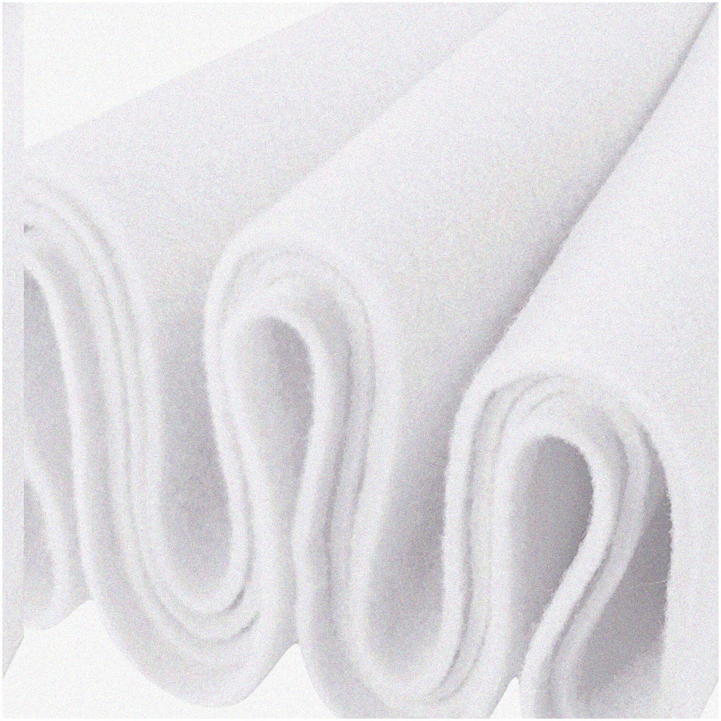 Acrylic Felt Fabric 72" x 2 Yards White
