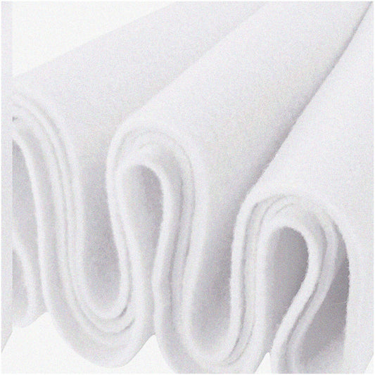 Acrylic Felt Fabric 72" x 2 Yards White