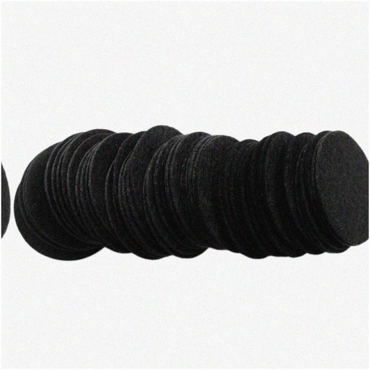 FeltFusion Jet Black 2" Circles 58 pcs