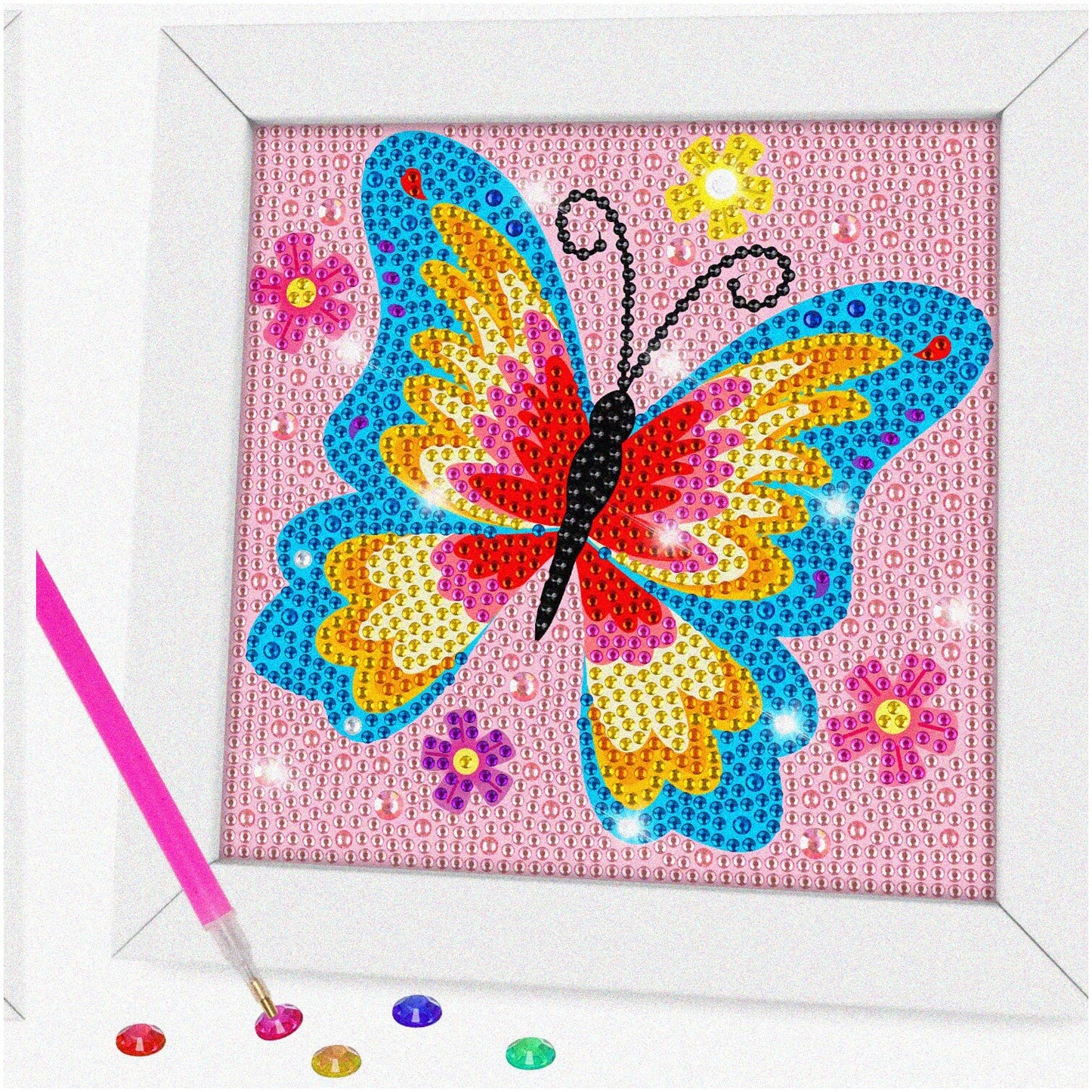 Diamond Art Kit for Kids with Wooden Frame