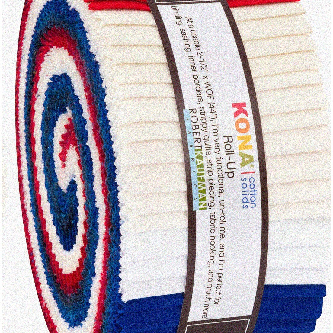 Kona Cotton Solids 2.5" Quilting Strips Jelly Roll