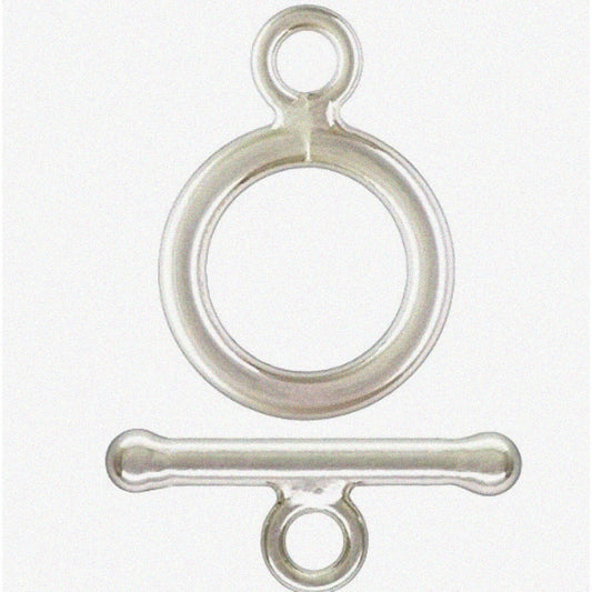 Sterling Silver T-Bar Clasp Set 10mm