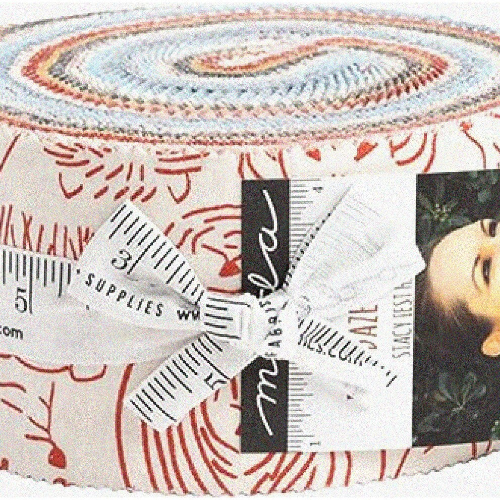40 Cotton Fabric Strips 2.5 Inches Wide for Crafting