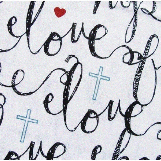 Christian Theme Fabric 18" x 21" 100% Cotton