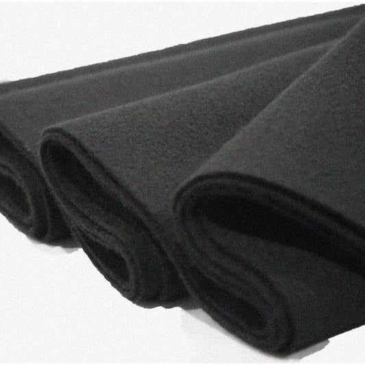 72" Wide Black Acrylic Felt Fabric 1 Yard