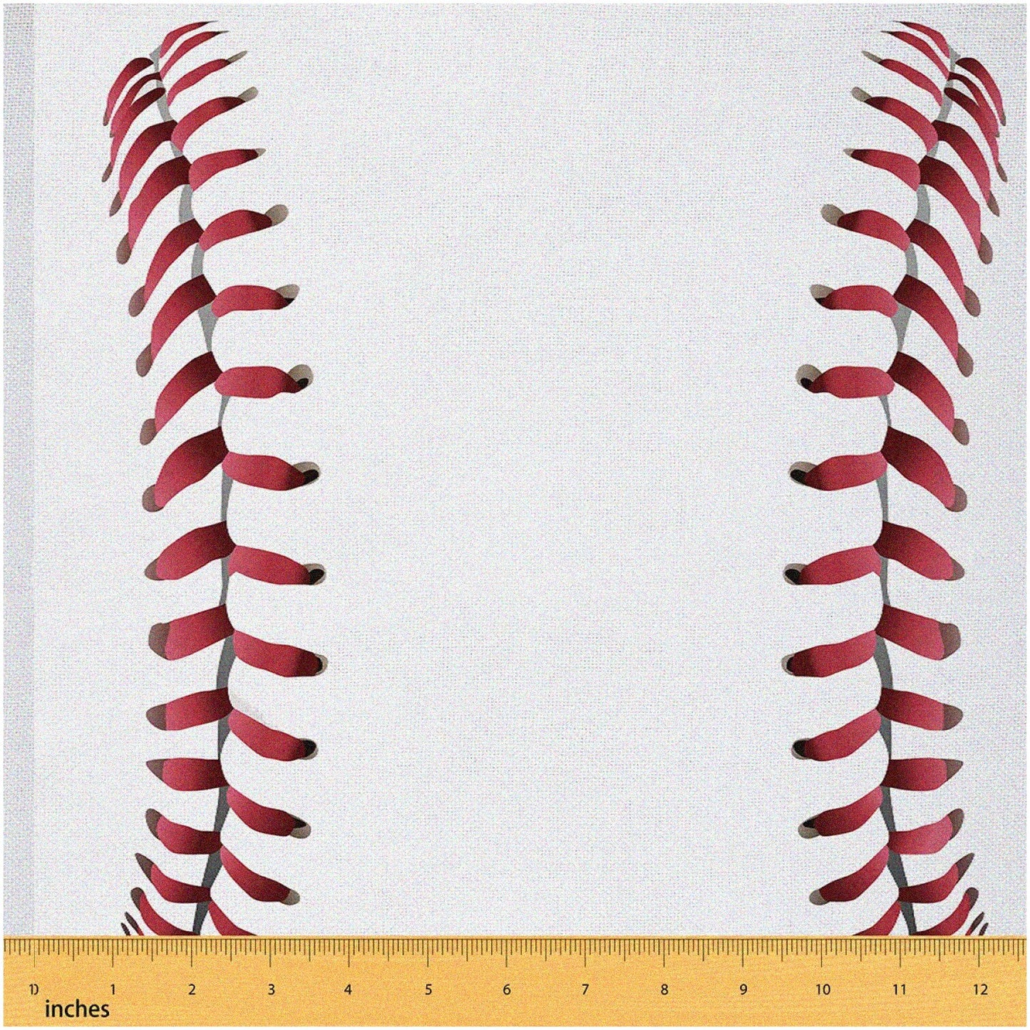 Red Baseball Fabric 36x59 Inches for Sewing and Quilting