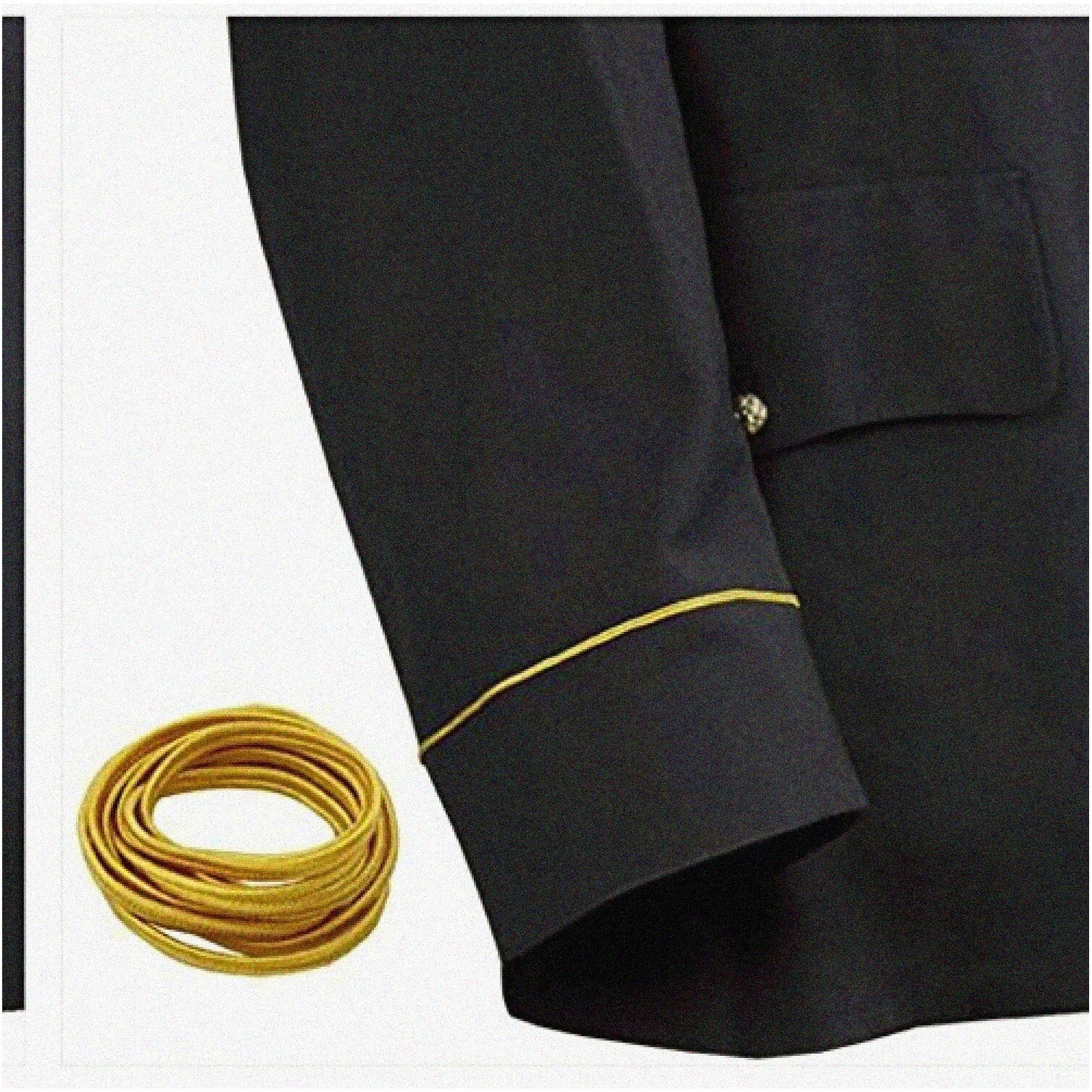 Golden Warrior Army Soutache Trim 1 Yard 1/8 Inch
