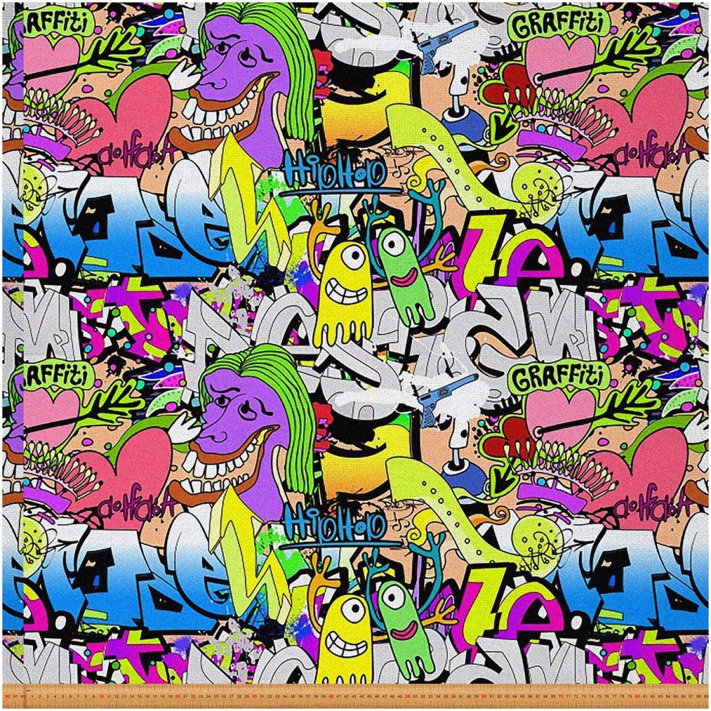 Street Art Outdoor Fabric 1 Yard
