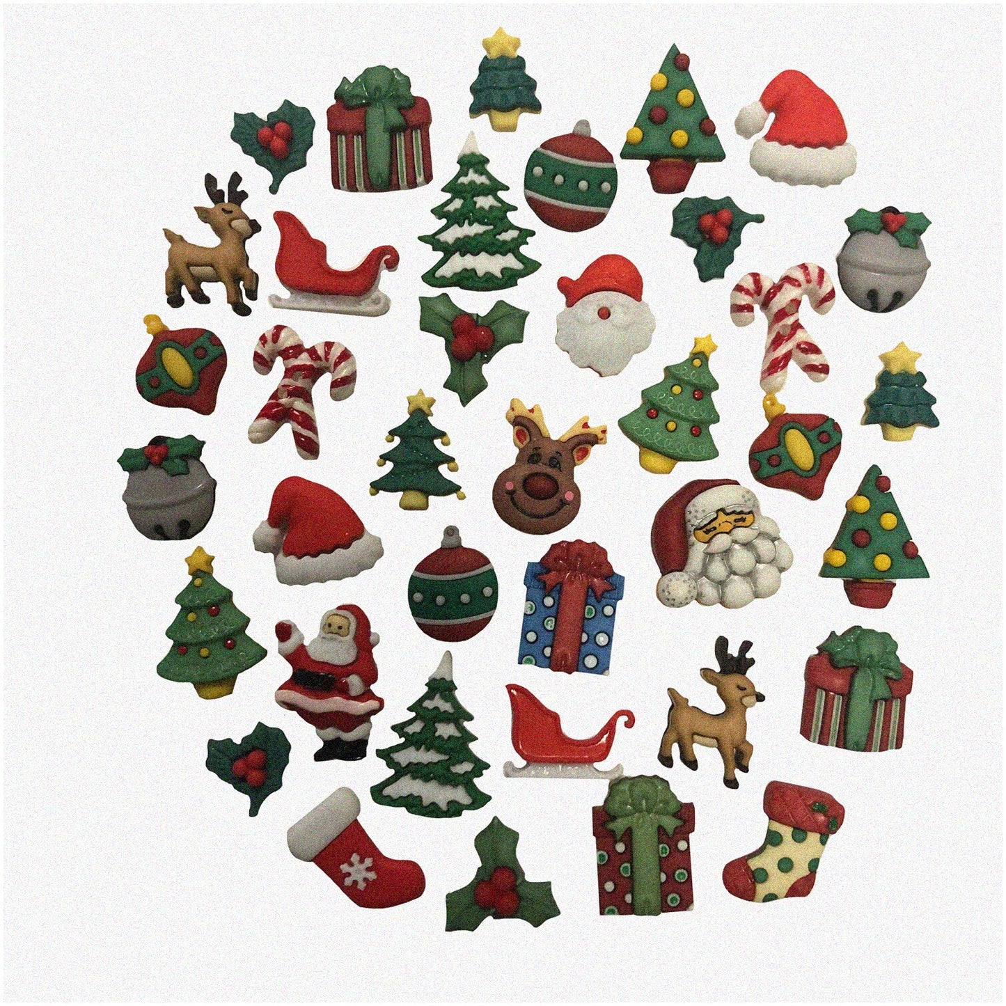 Crimson Couture 50-Piece Button Assortment