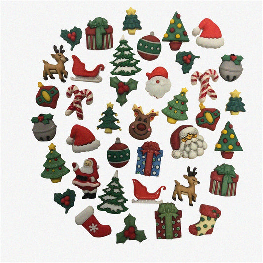 Crimson Couture 50-Piece Button Assortment