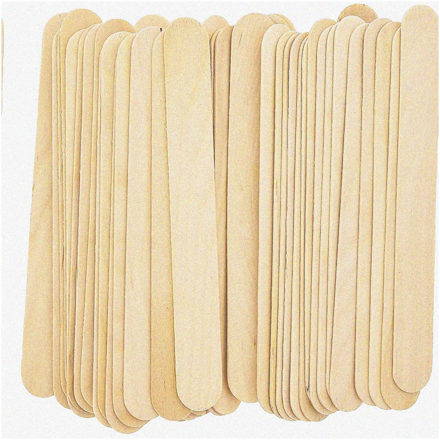 EcoCraft Jumbo Natural Wood Sticks 200 Pieces 6x3/4 Inches