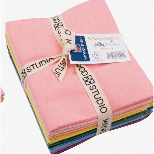 KimberBell Silky Solids Bravo 12 Fat Quarters