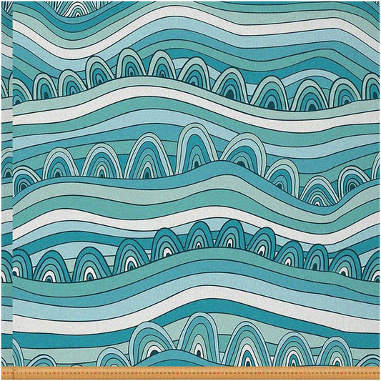 Sea Breeze Canvas Nautical Waterproof Fabric 72x59 Inches