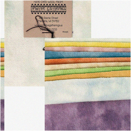 Pastel Dreams Wool Charm Pack 10 Squares