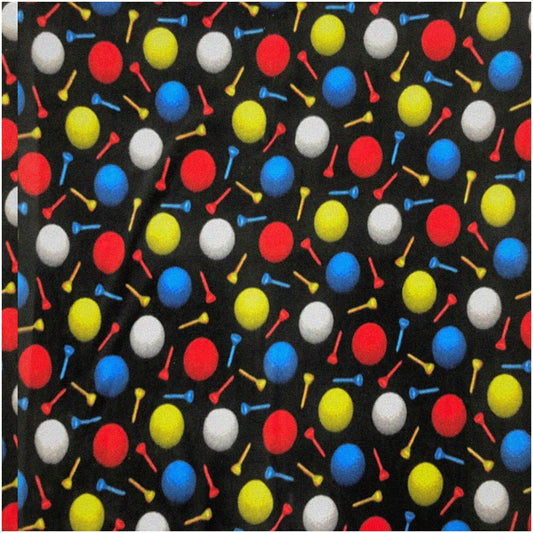 Golf Ball Pattern Fleece Fabric 2 Yards
