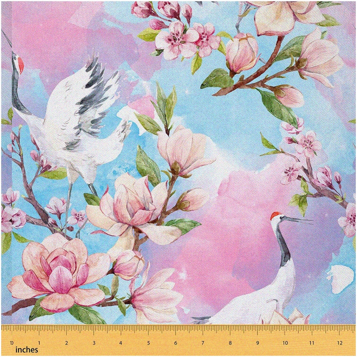 Sakura Blossom Dreams Fabric 3 Yards Pink White Cherry