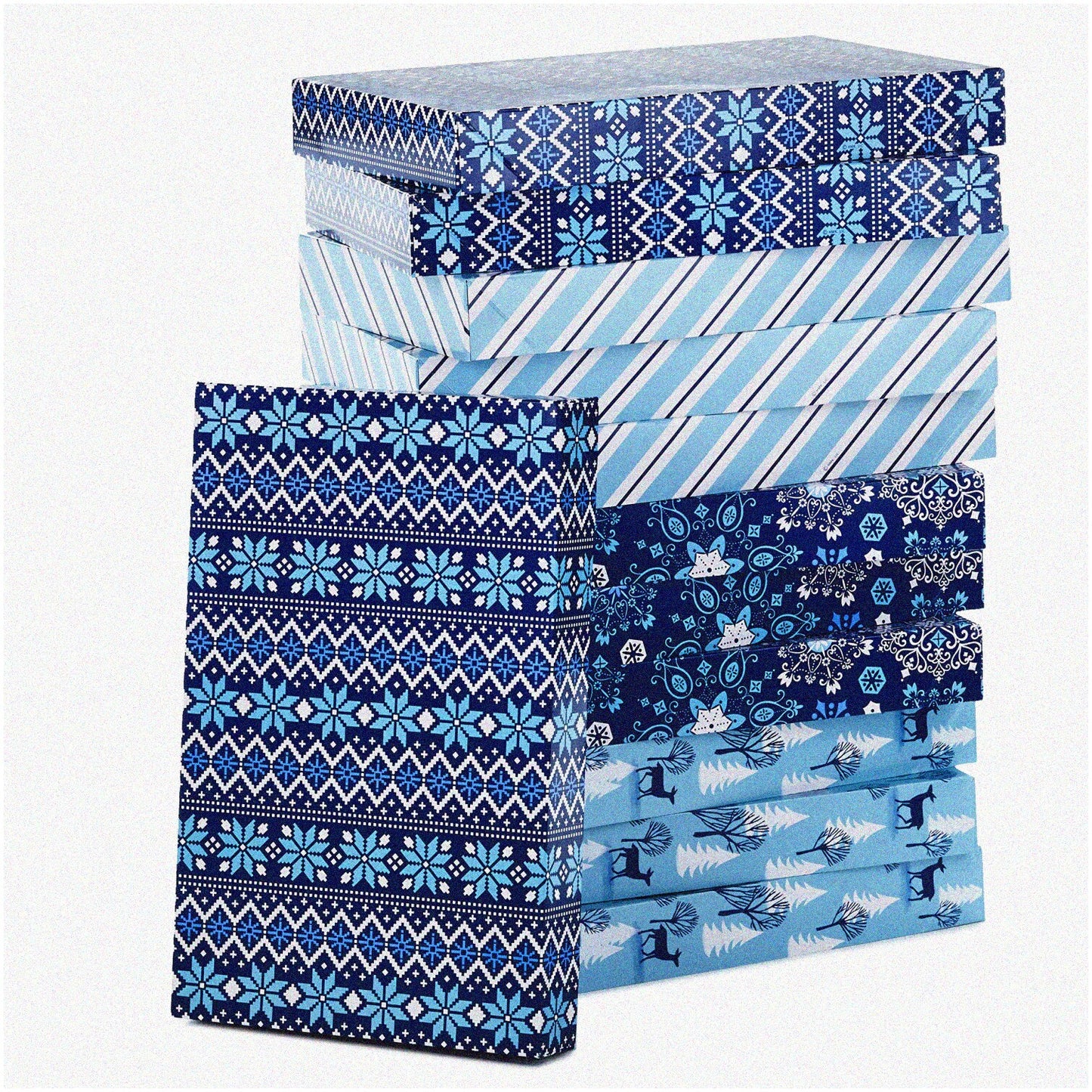 Snowy Blue Shirt Gift Box Set 12 Pack